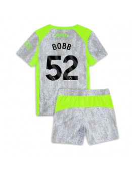 Billige Manchester City Oscar Bobb #52 Tredjedraktsett Barn 2025-26 Kortermet (+ Korte bukser)